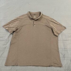 Kuhl Polo Shirt Mens XL AirKuhl Carbon Gray Performance Stretch Outdoors 108846